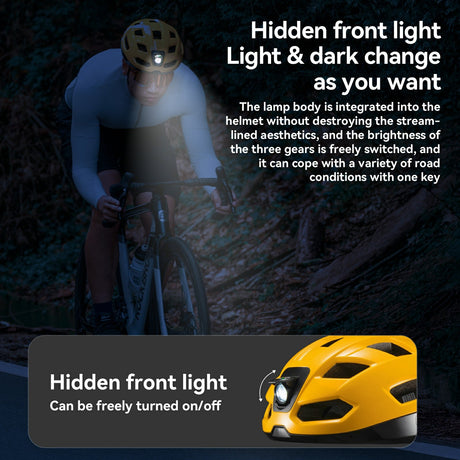 Steering Remote Smart Riding Helmet with Bike Headlight and Tail Light GlowGuard