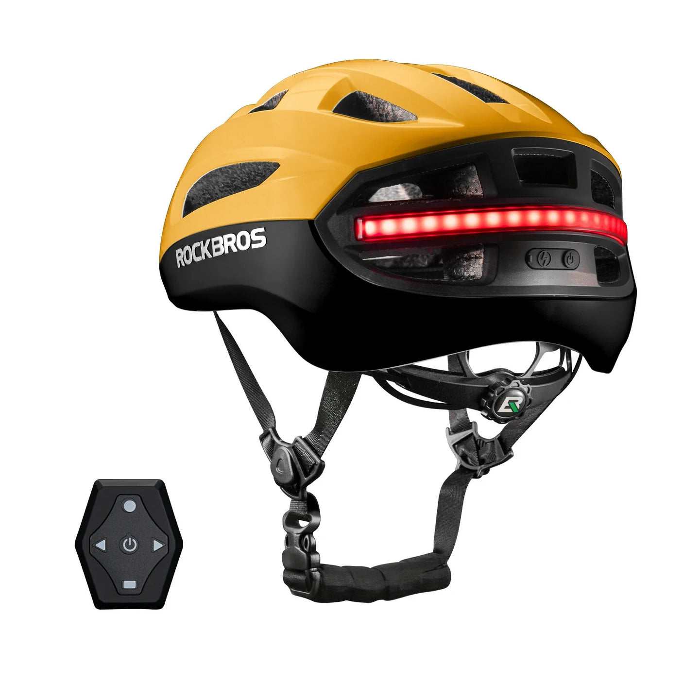 Steering Remote Smart Riding Helmet with Bike Headlight and Tail Light GlowGuard