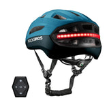 Steering Remote Smart Riding Helmet with Bike Headlight and Tail Light GlowGuard